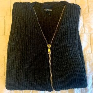Gray express sweater